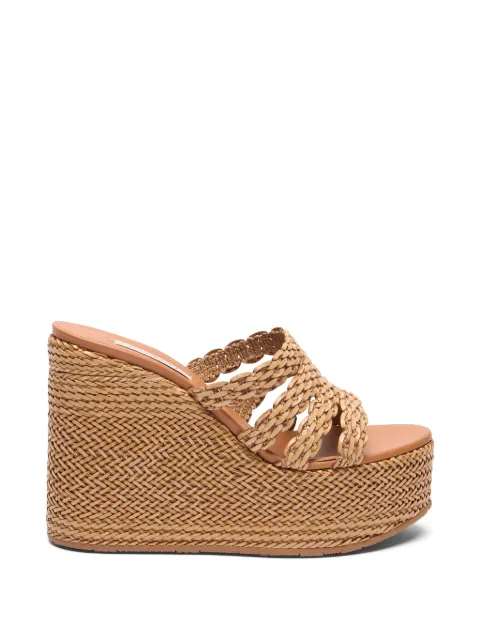 Casadei Cuña Avenue woven wedge mules Neutrals 1M501B0801C2947