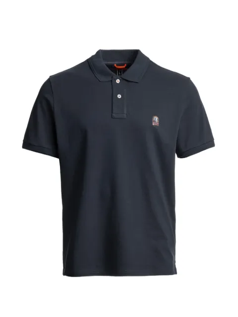 Parajumpers logo-patch polo shirt Blue 26SMPMPOEK01