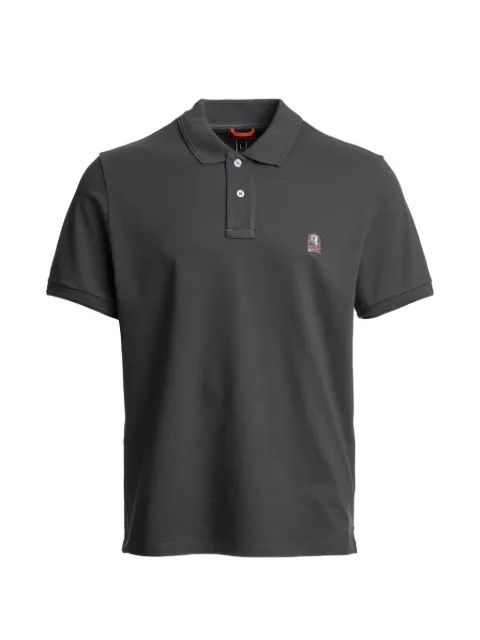 Parajumpers logo-patch polo shirt Grey 26SMPMPOEK01P12