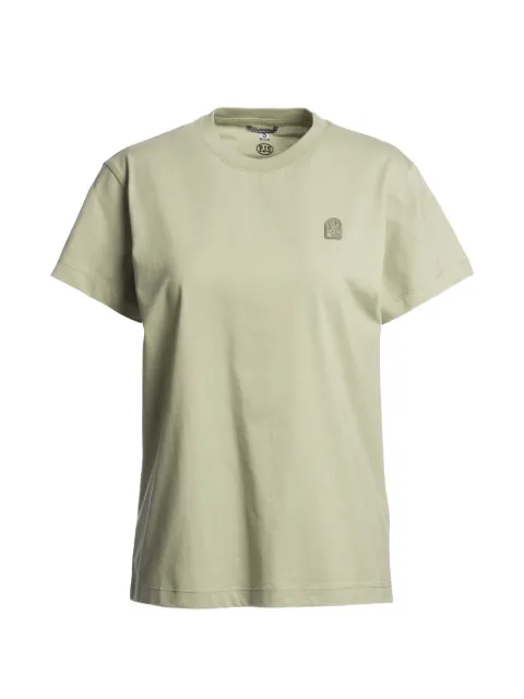 Parajumpers crew-neck logo-patch T-shirt Green 26SMPWTSTO33P80