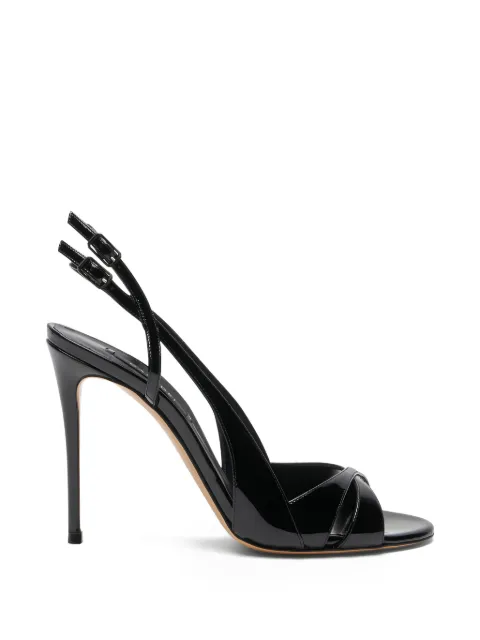 Casadei criss-cross slingback sandals Black 1L414B1001TIFFA