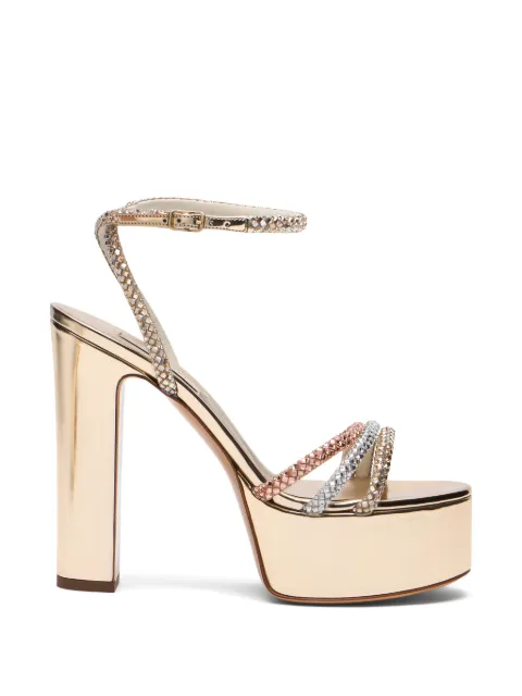 Casadei Patty Andromeda embellished platform sandals Gold 1L444B1301C2967