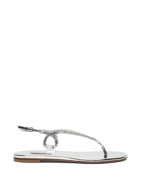 Casadei Josephine braided sandals Silver 1N251B0101C2952