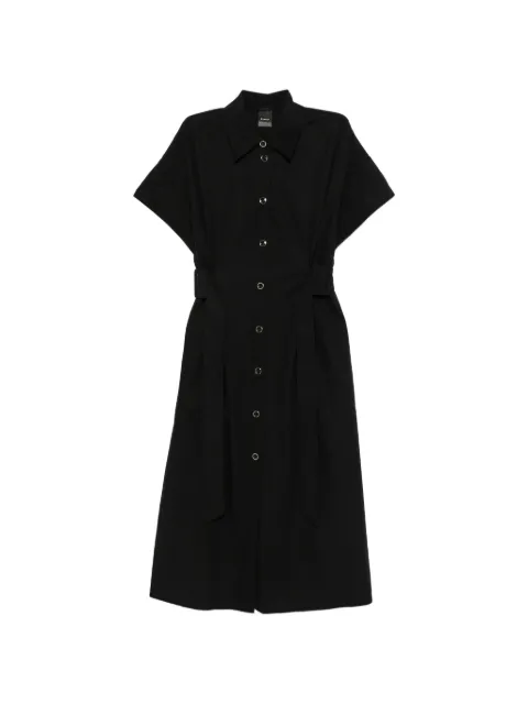 PINKO midi shirt dress with belt Black 106309A2ER