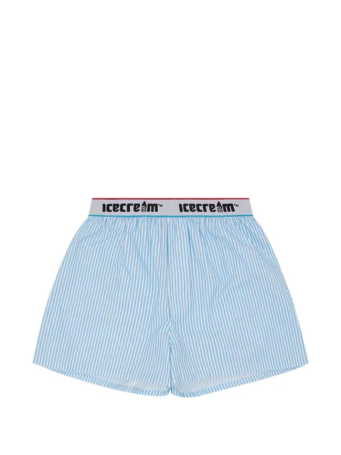 ICECREAM logo-waistband shorts Blue ICWW25322