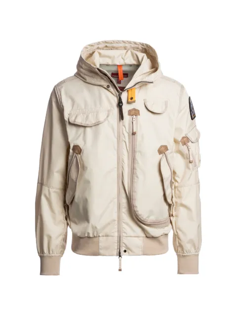 Parajumpers logo-patch hooded jacket Neutrals 26SMPMJKMA01P01