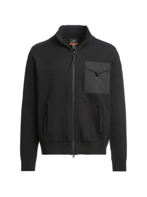 Parajumpers Shetland zip-up pocket cardigan Black 26SMPMKNTM02P41