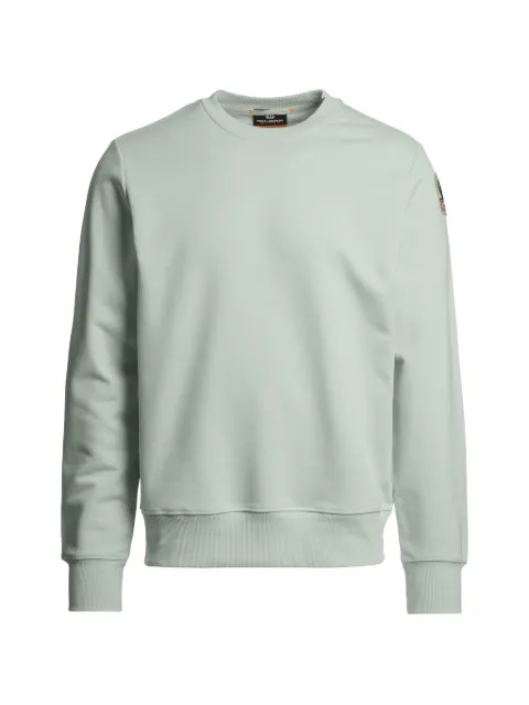 Parajumpers logo-patch sweatshirt Green 26SMPMFLEY21P10