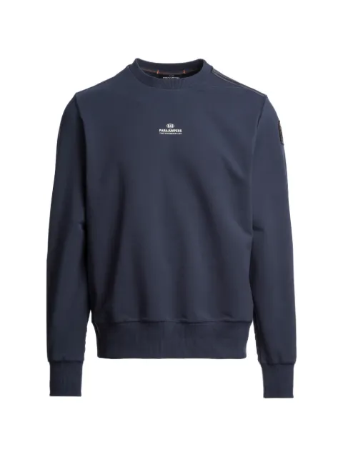 Parajumpers logo-print sweatshirt Blue 26SMPMFLRE01P35