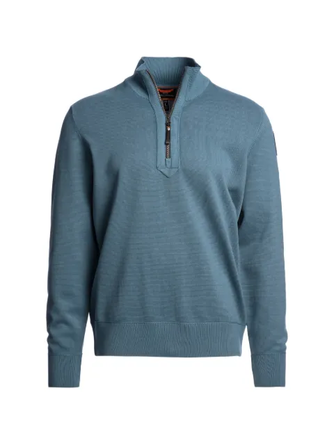 Parajumpers Basic Scoe quarter-zip high-neck sweater Blue 26SMPMKNKC05P07