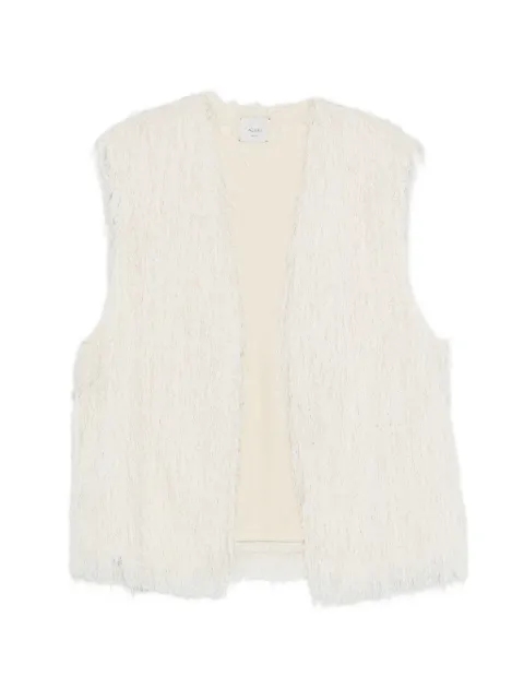 Alysi fringed gilet Neutrals 116812P6058
