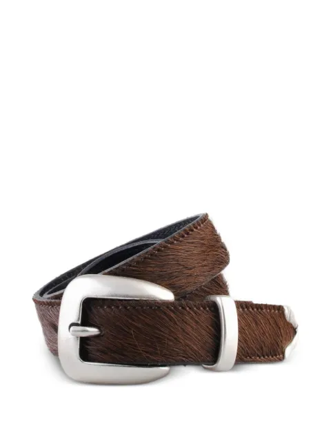 Molebo fur buckle belt Brown M2456CV040
