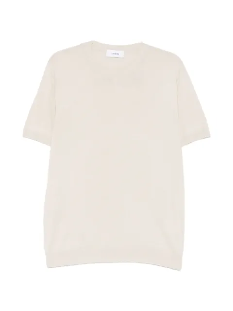 Lardini crew-neck short-sleeved T-shirt Neutrals PALMMC80PA66031