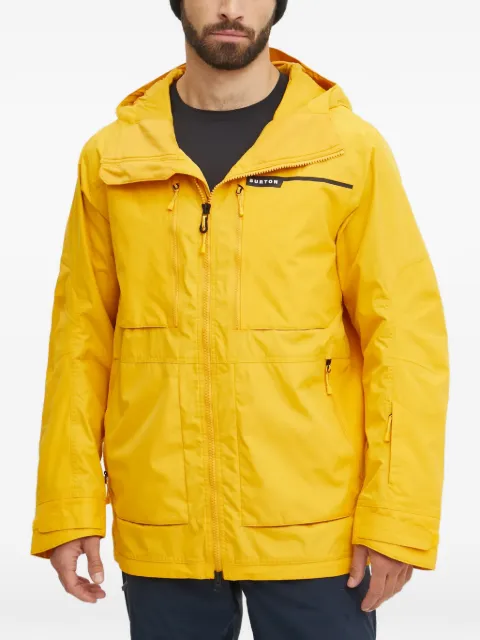 Burton Frostner hooded zip-fastening ski jacket Yellow 214691