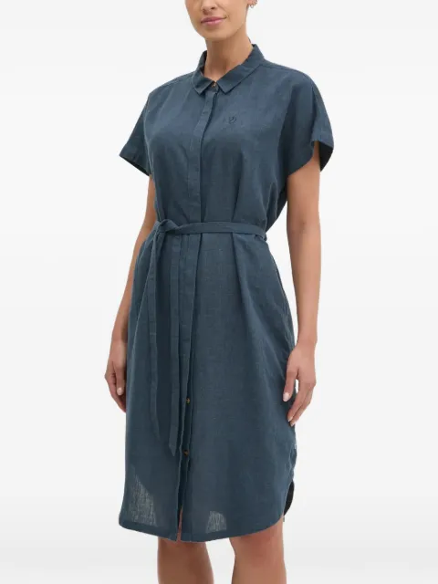 Fjällräven short-sleeve belted midi dress Blue F14300013