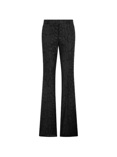 Roberto Cavalli printed flared trousers Black WKT207GA091