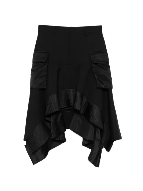 sacai cargo-pocket midi skirt Black 2608285