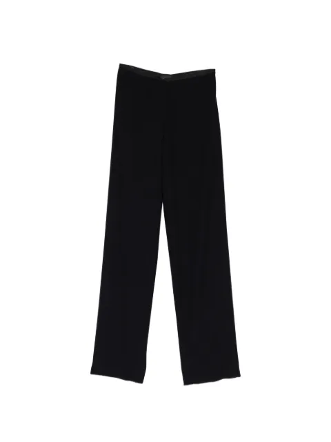 Emporio Armani satin-trimmed waist trousers Black EW001145AF10206