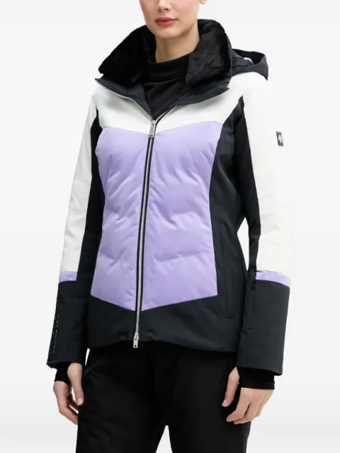 DESCENTE colour-block hooded ski jacket Black DW5FJK07LU