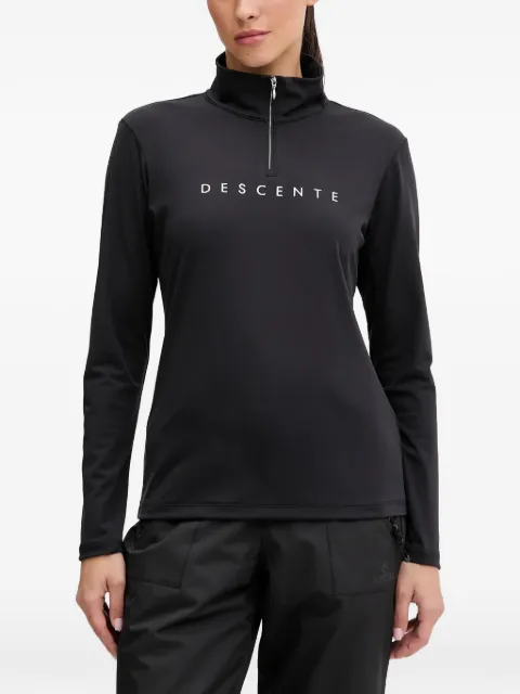 DESCENTE zip-up ski top Black DW5FLT01LU