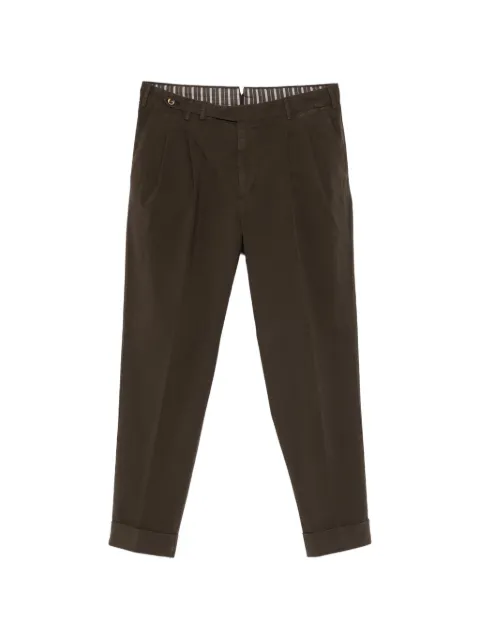 PT Torino pleated cuffed trousers Brown COZTCLZB0CL1NK30