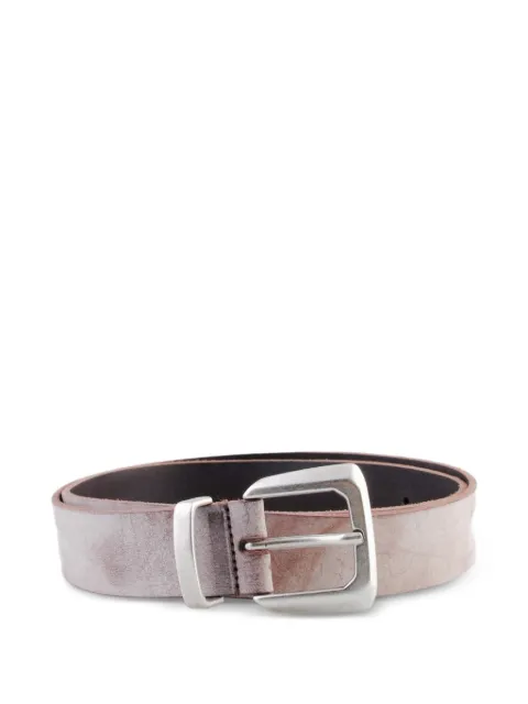 Molebo buckle leather belt Brown M2418B040