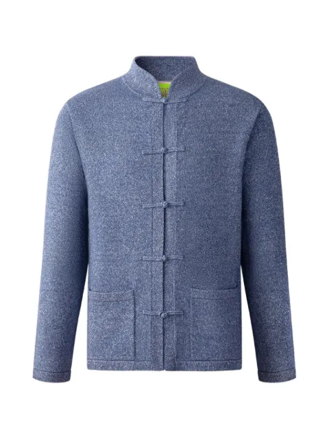 Shanghai Tang knot cardigan Blue Z3MRC114DM