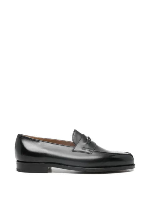 John Lobb metal bar loafers Black 3A0031LE