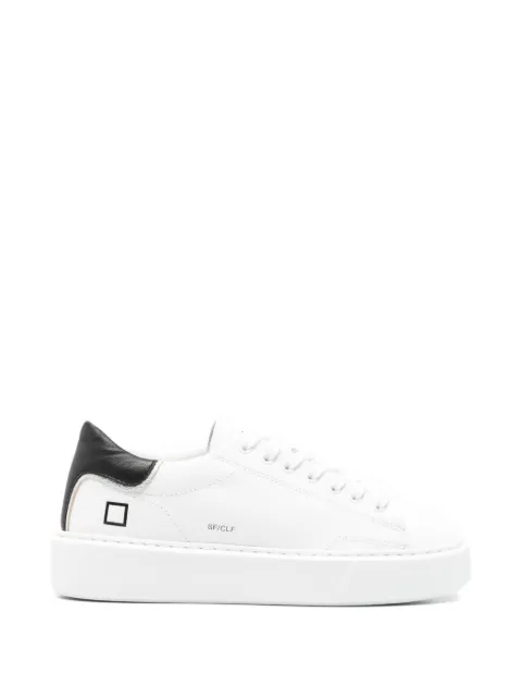 D.A.T.E. Sfera logo-embossed leather sneakers White W441SFCAWB