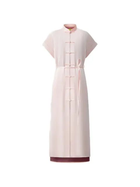 Shanghai Tang knotted silk dress Pink Z2WRD108DE