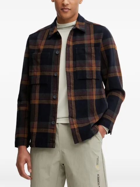 Fjällräven check-pattern two-pocket shirt jacket Blue F12600226555265