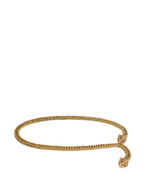 Roberto Cavalli Roar tiger chain belt Gold WKG005AM011