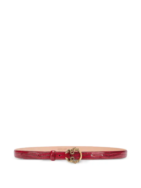 Roberto Cavalli Serpentine leather belt Red WKC002PA001