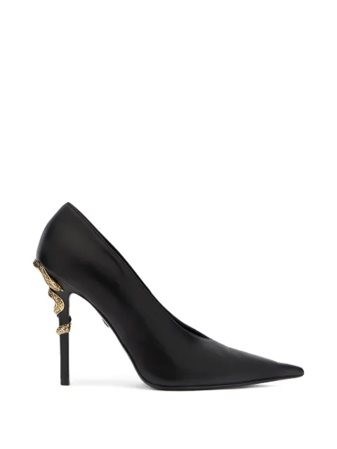 Roberto Cavalli Serpentine pointed-toe pumps Black WKS009PZ319
