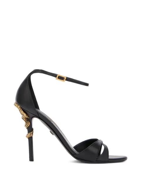 Roberto Cavalli Serpentine sandals Black WKS001PZ319