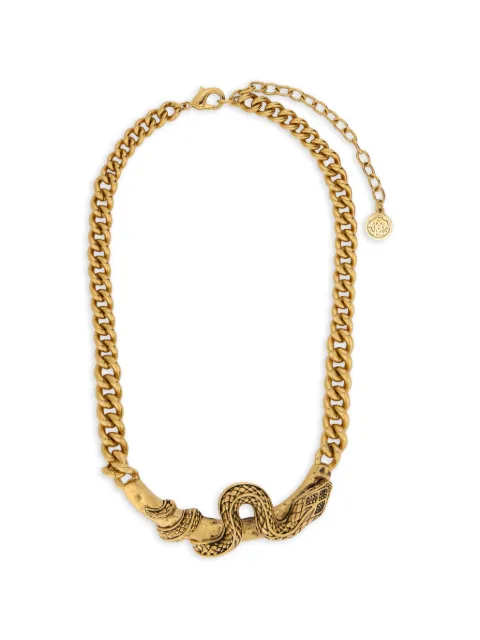 Roberto Cavalli Serpentine chain necklace Gold WKG013AM001
