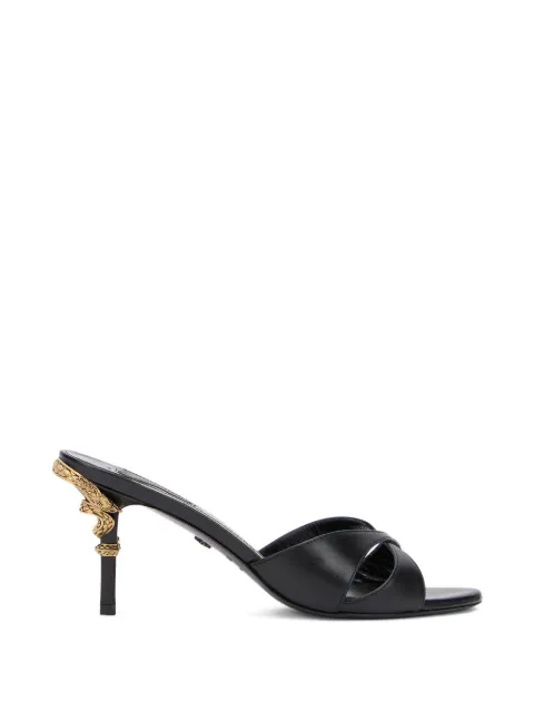 Roberto Cavalli Serpentine sandals Black WKS010PZ319