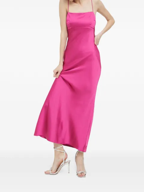 Abercrombie & Fitch strap open-back maxi dress Pink KI1592798630