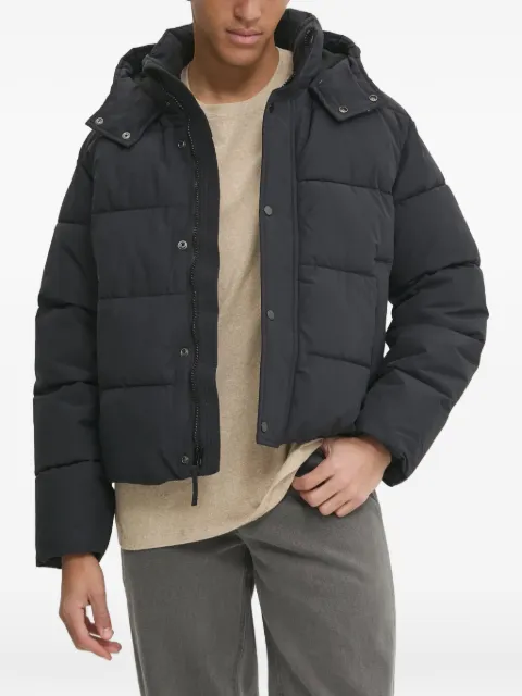 Abercrombie & Fitch buttoned hooded jacket Black KI1324143900
