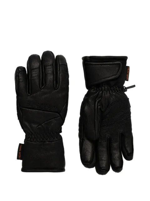 DESCENTE embossed ski gloves Black DW5FGV01MU