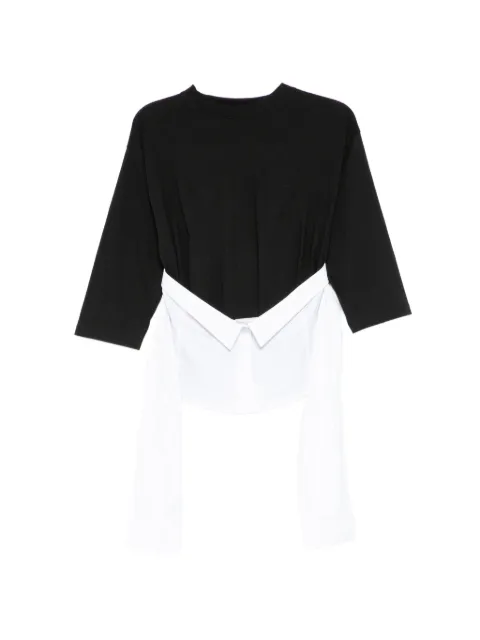 pushBUTTON layered T-shirt Black PB2610213W