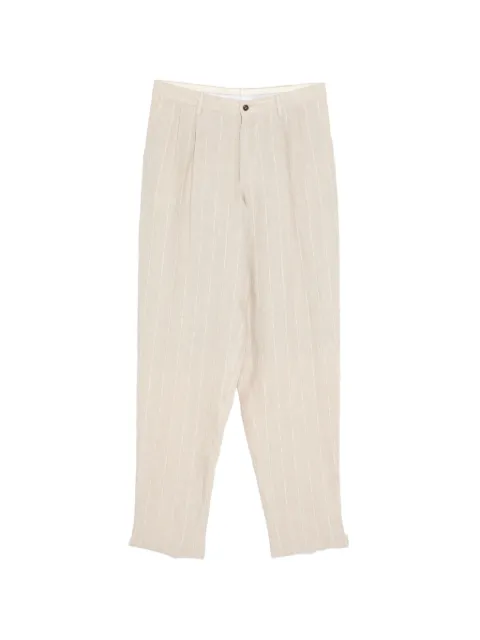 Giorgio Armani striped linen trousers Neutrals GM000922TE20803M8342