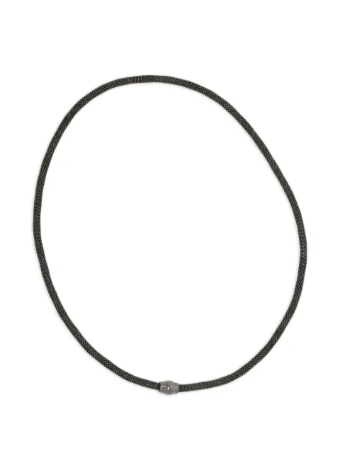 Giorgio Armani tubular necklace Black GM003334AF25117