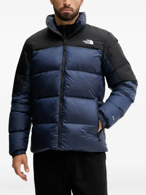 The North Face logo-embroidered padded jacket Blue NF0A8993