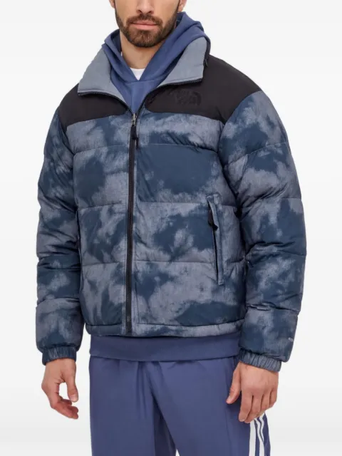 The North Face print panelled jacket Blue NF0A8BNK