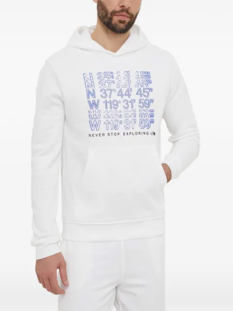 The North Face print hooded sweatshirt White NF0A8FKP