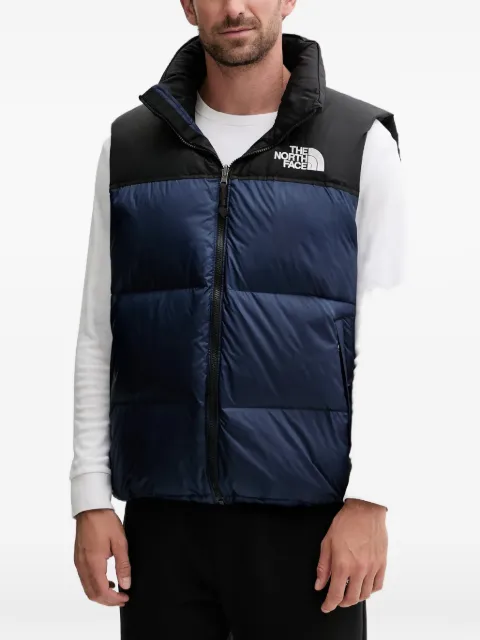 The North Face Retro Nuptse hooded quilted gilet Blue NF0A8994