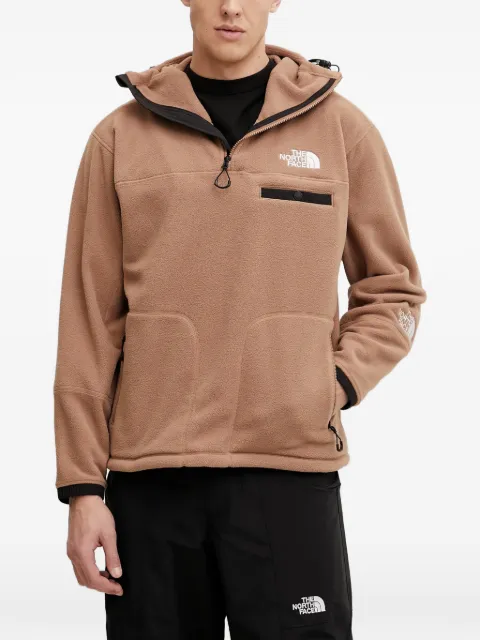 The North Face hooded zip hoodie Brown NF0A87EA