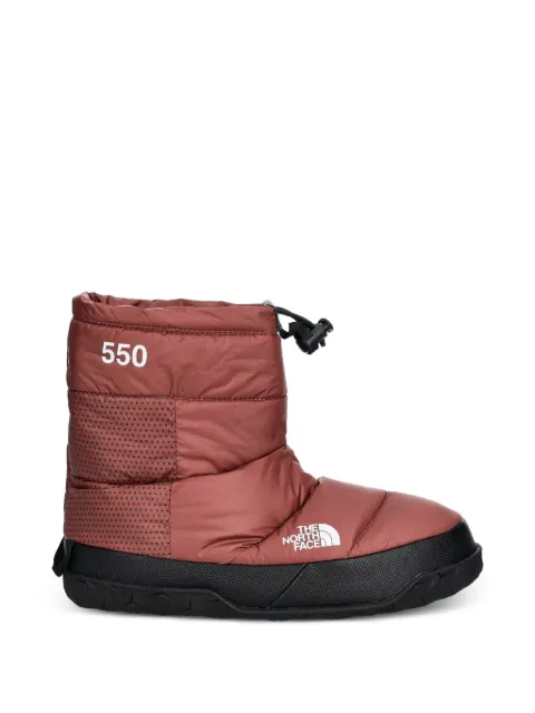 The North Face 550 Nuptse quilted snow boots Brown NF0A8D90