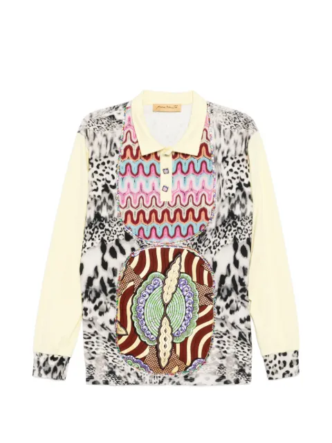 PENULTIMATE leopard-print polo top Neutrals JT07SS26